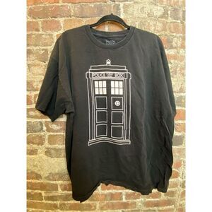 DOCTOR WHO Tartarus Graphic (front) “FOLLOW ME” (back) Black Cotton T-Shirt Whit